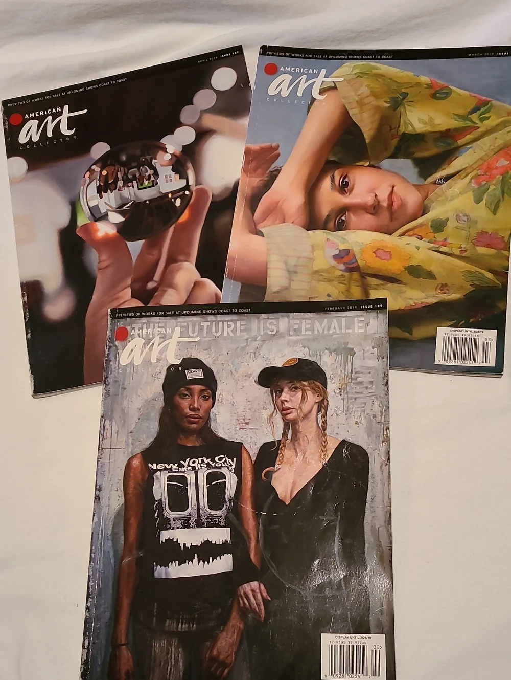 American Art Collector Magazine 3 Issues, Decoration Feb March April 2019